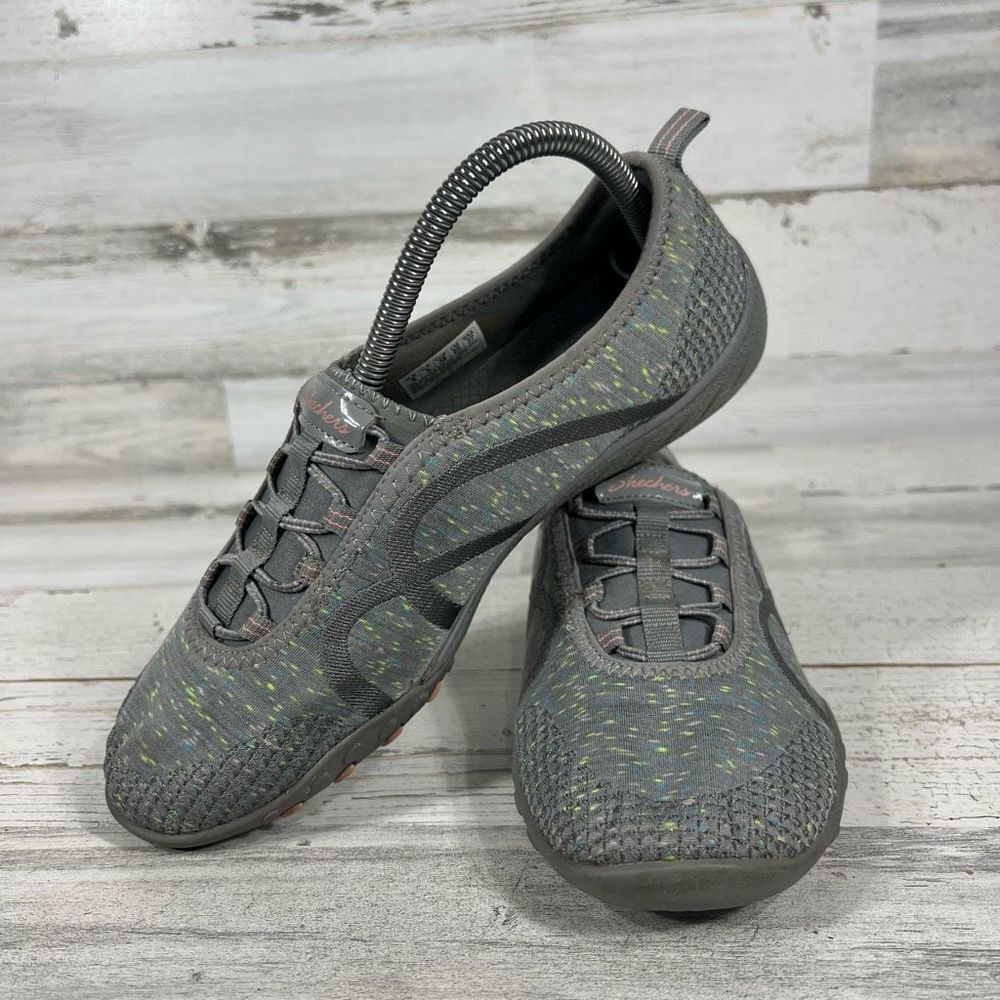 Skechers Womens Relaxed Fit Memory Foam Gray Aqua Slip On Shoe US‎ 8 - Picture 5 of 8